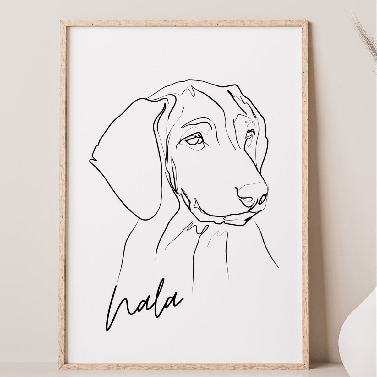 Haustierportrait -lineart- mit eigenem Bild